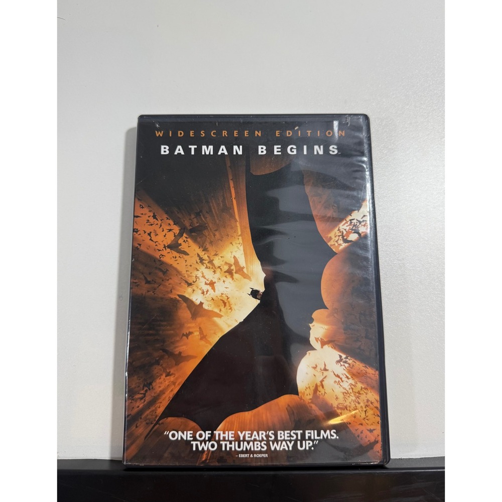 Warner Bros Batman Begins DVD Unisex OS Black Good Widescreen Edition 2005 Movie